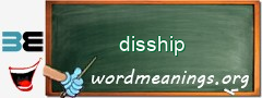 WordMeaning blackboard for disship